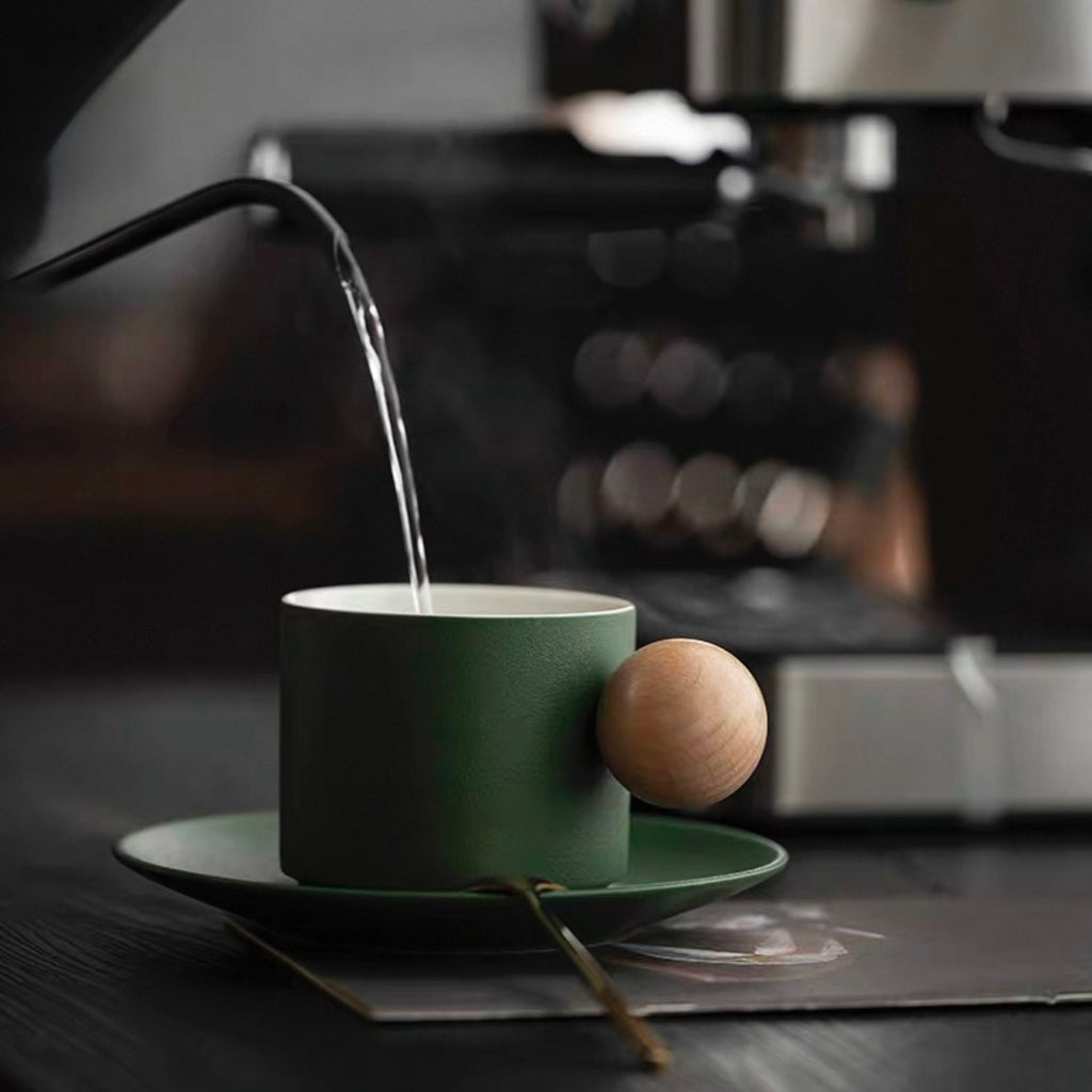 ウッドボールコーヒーカップ