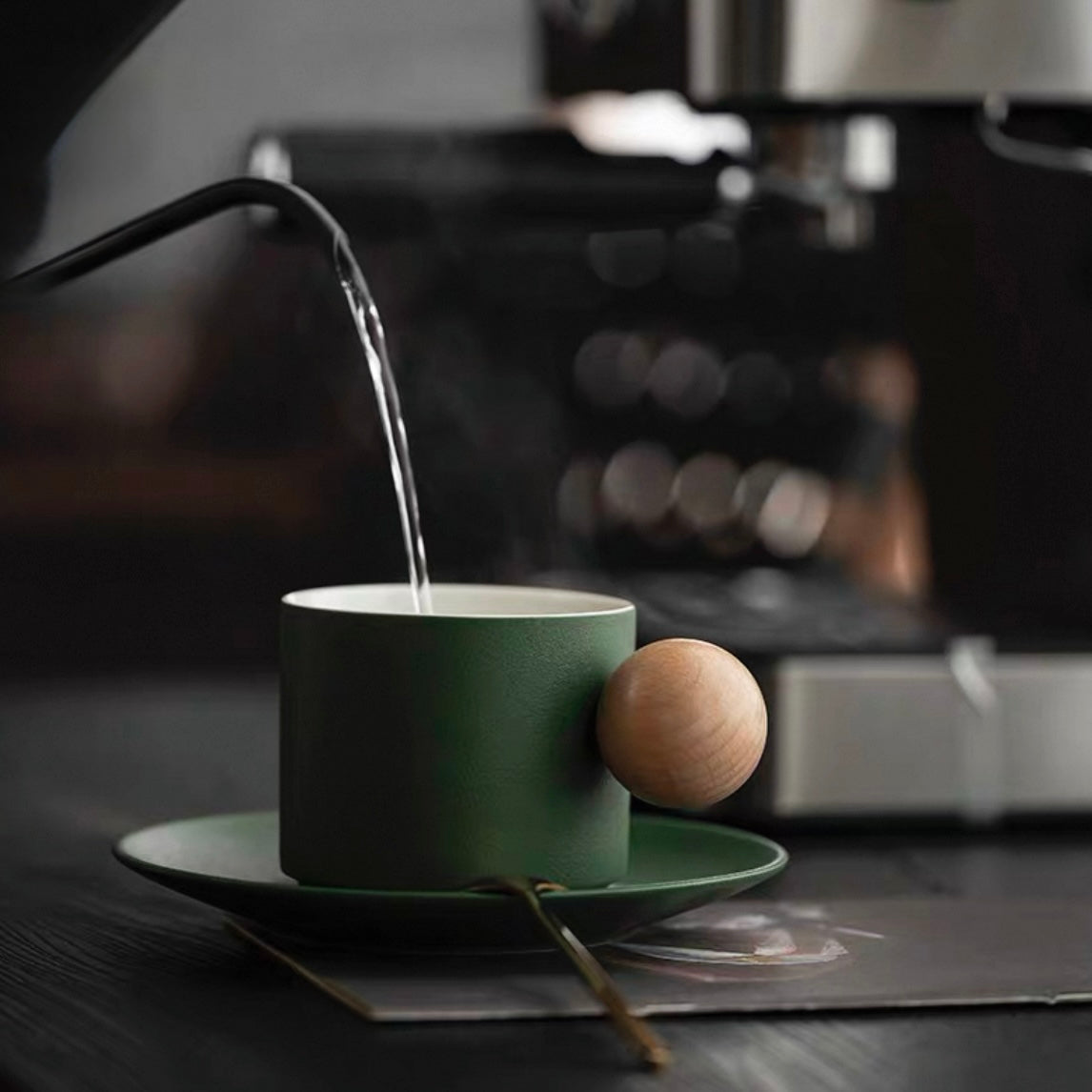 ウッドボールコーヒーカップ