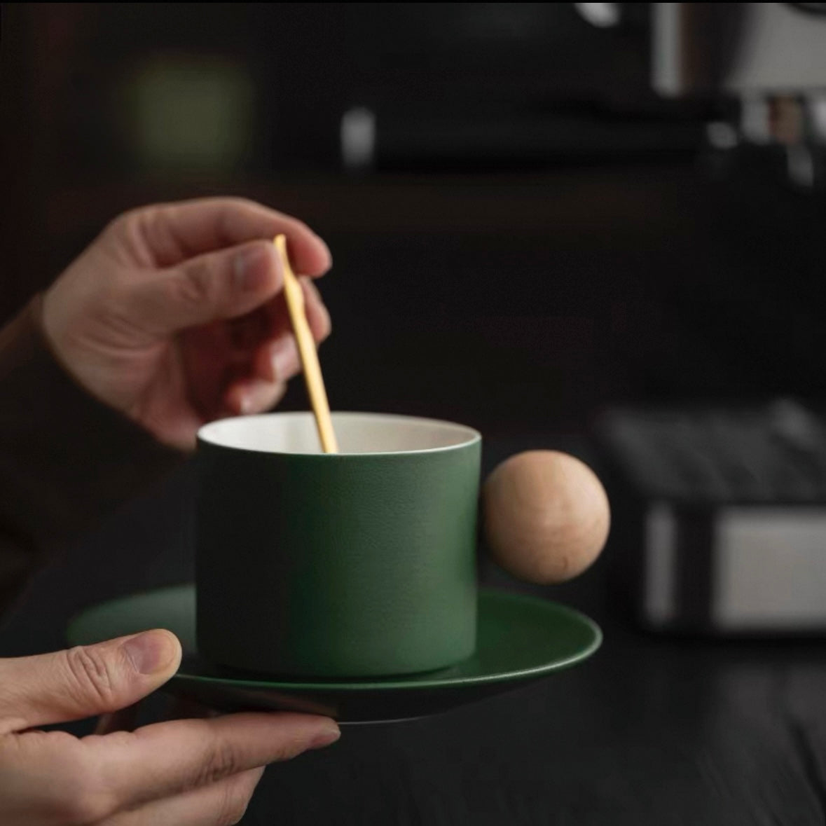 ウッドボールコーヒーカップ