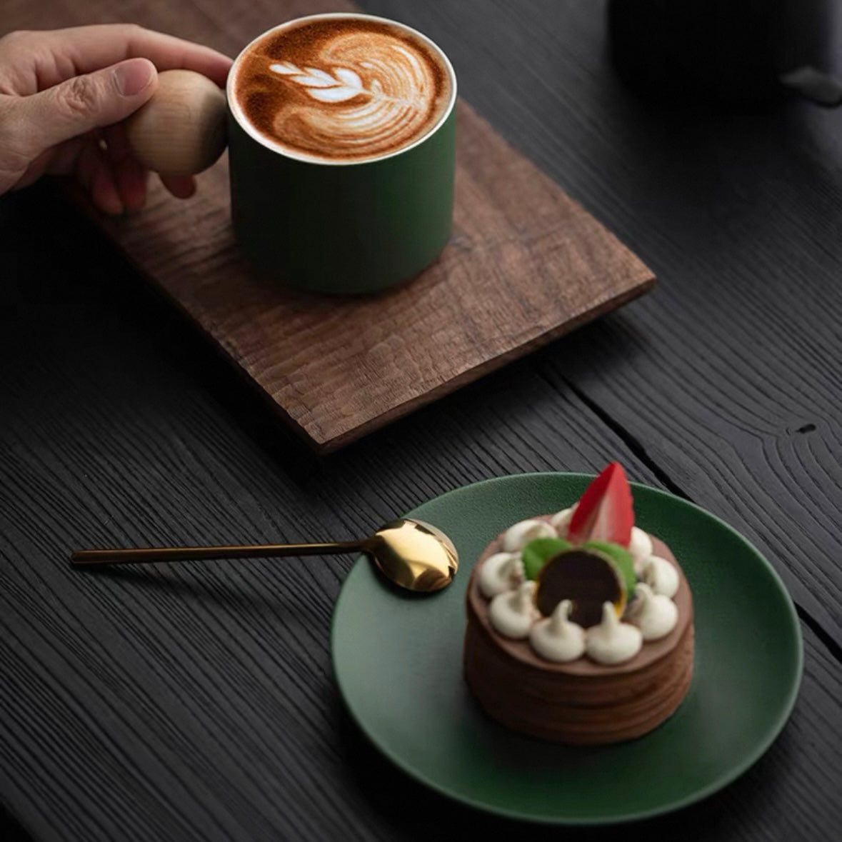 ウッドボールコーヒーカップ