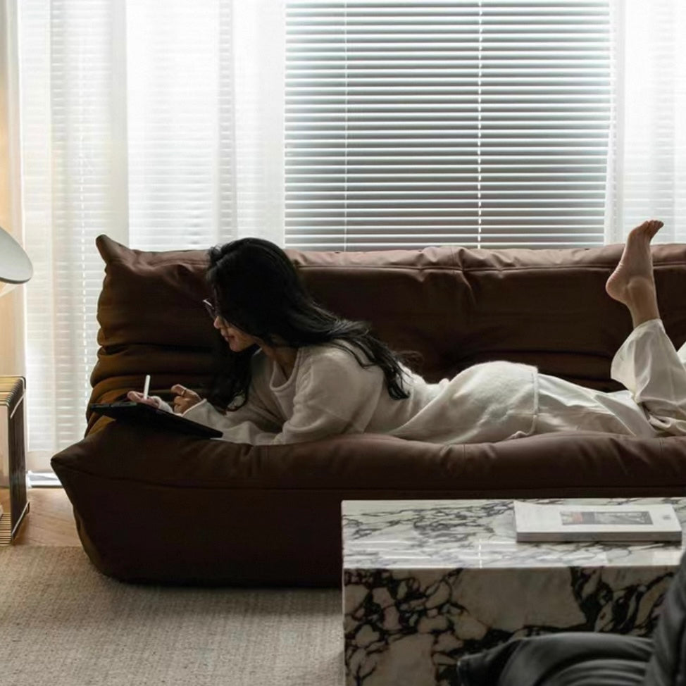 Hugソファ-トリプル（合皮レザー）