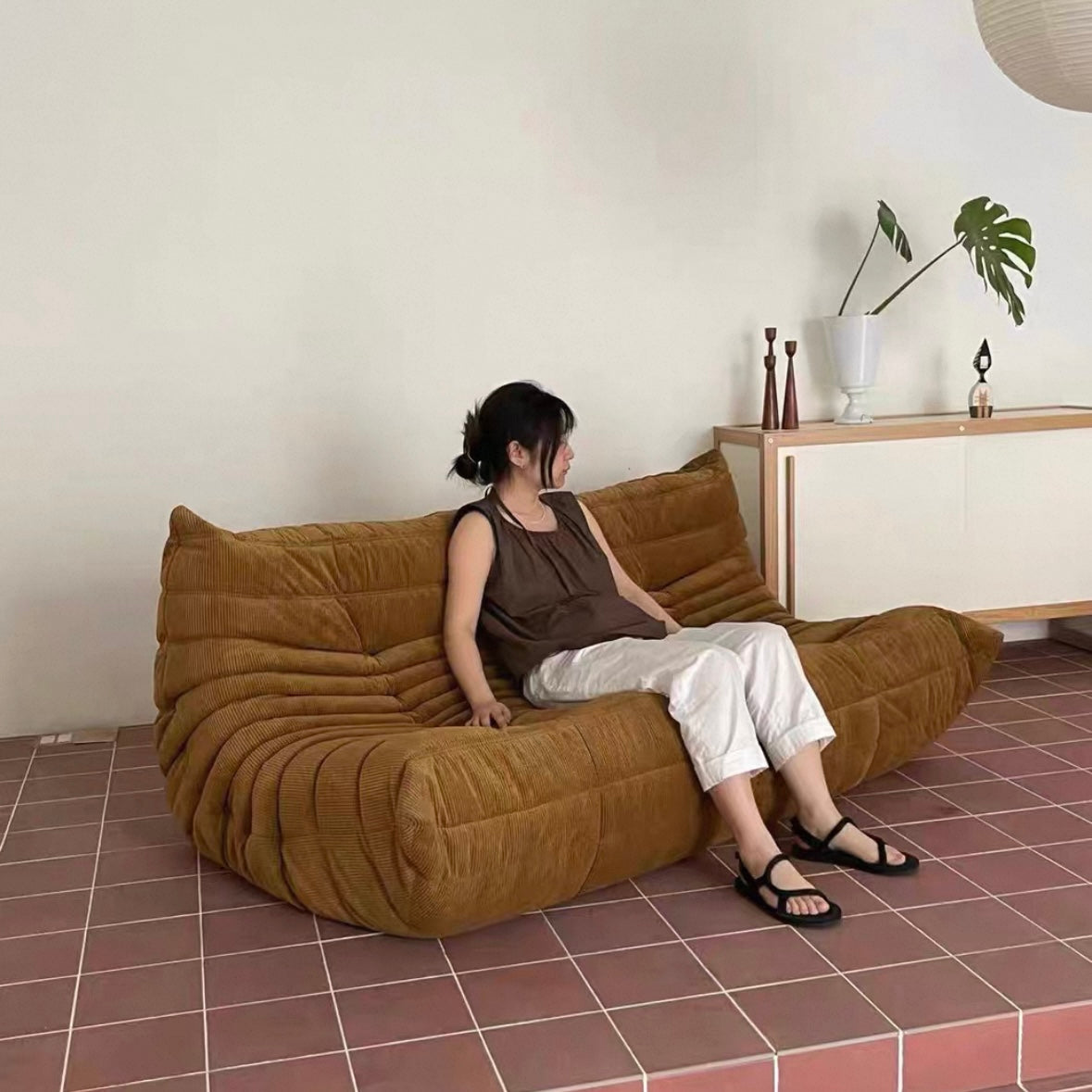 Hugソファ-トリプル（コーデュロイ ）