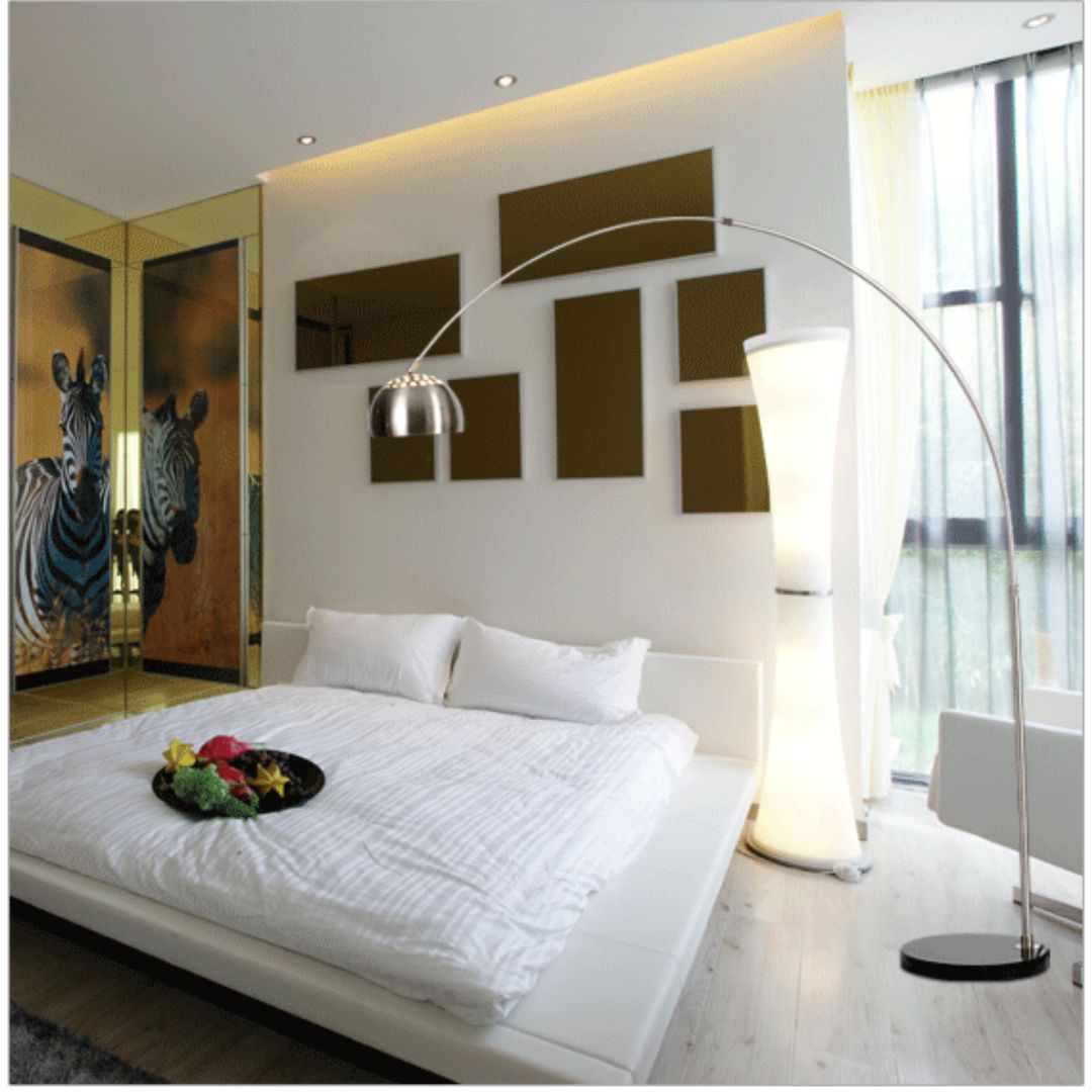 や　シンプル　ステンレス　フロアランプ インダストリアル シンプル フロアランプ – KANADEMONO